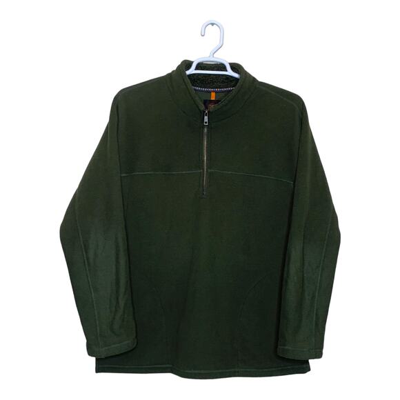 Mountain and Isles men green 1/4 zipper neck sweatshirt size XL - Picture 1 of 9